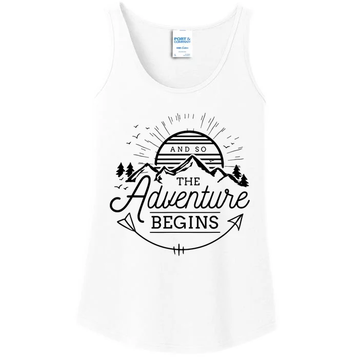 And So The Adventure Begins Adventure Camping Ladies Essential Tank