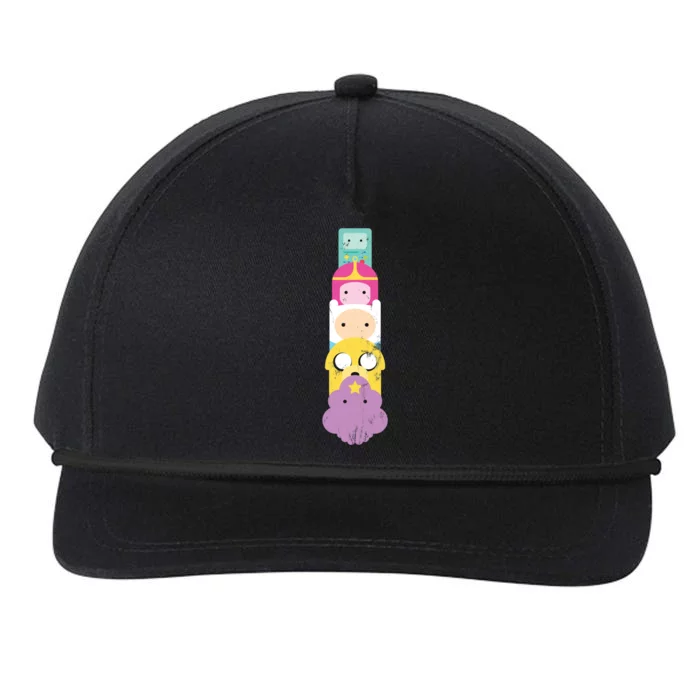 Adventure Stack Time! Snapback Five-Panel Rope Hat