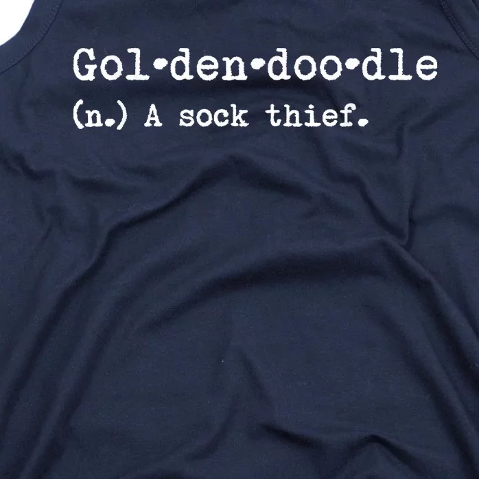 A Sock Thief Goldendoodle Dog Tank Top