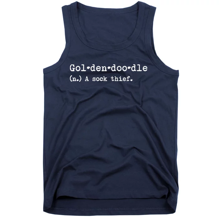 A Sock Thief Goldendoodle Dog Tank Top