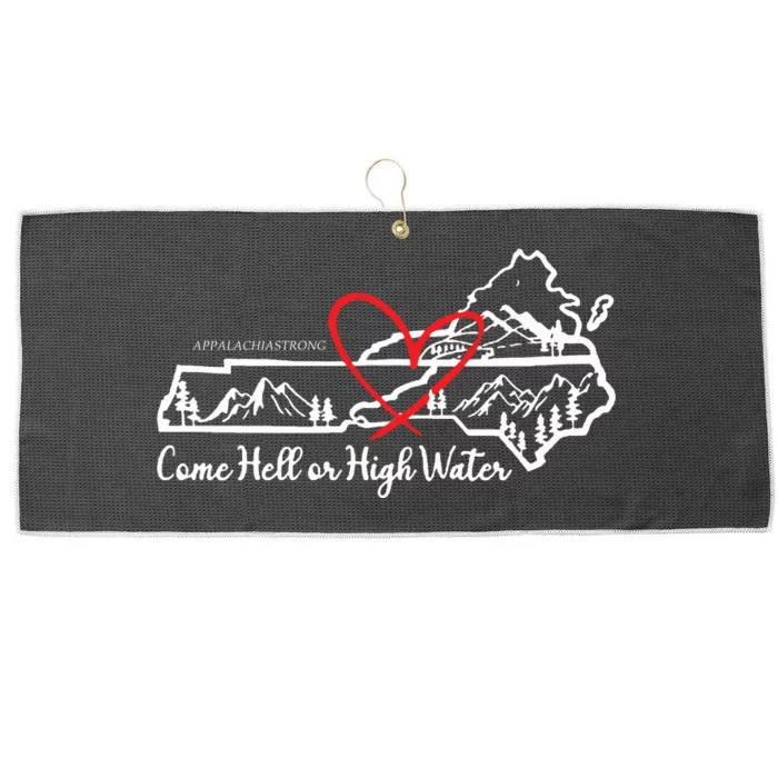 Appalachia Strong Together We Ris Large Microfiber Waffle Golf Towel