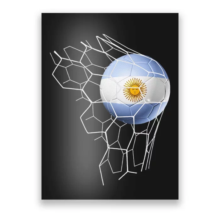 Argentina Soccer Team Fan Argentine Flag Patriotic Poster