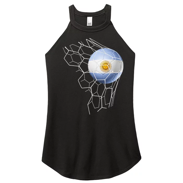 Argentina Soccer Team Fan Argentine Flag Patriotic Women’s Perfect Tri Rocker Tank