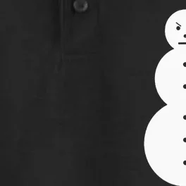 Angry Snowman The J.E.E.Z.Y Snowman Dry Zone Grid Performance Polo