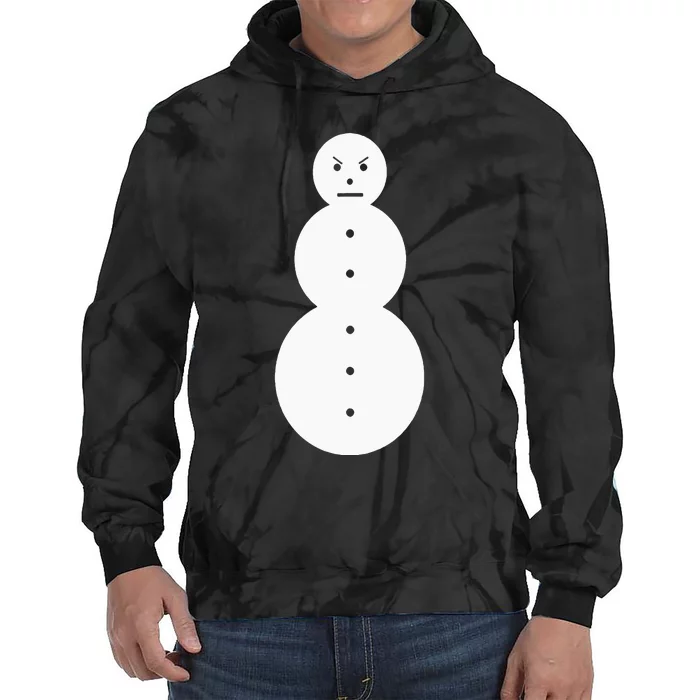 Angry Snowman The J.E.E.Z.Y Snowman Tie Dye Hoodie