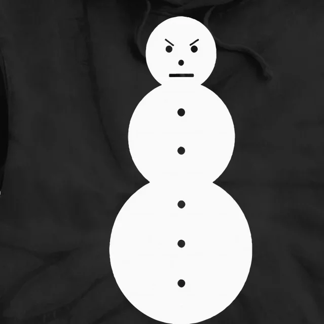 Angry Snowman The J.E.E.Z.Y Snowman Tie Dye Hoodie