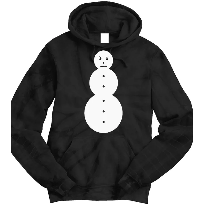 Angry Snowman The J.E.E.Z.Y Snowman Tie Dye Hoodie