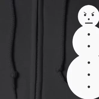 Angry Snowman The J.E.E.Z.Y Snowman Full Zip Hoodie