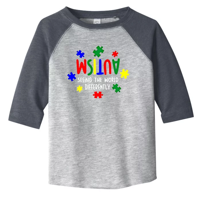 Autism Seeing The World Differently Cute Gift Toddler Fine Jersey T-Shirt