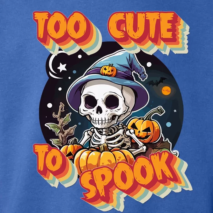 Adorable Skeleton Too Cute To Spook Design Gift Toddler Hoodie