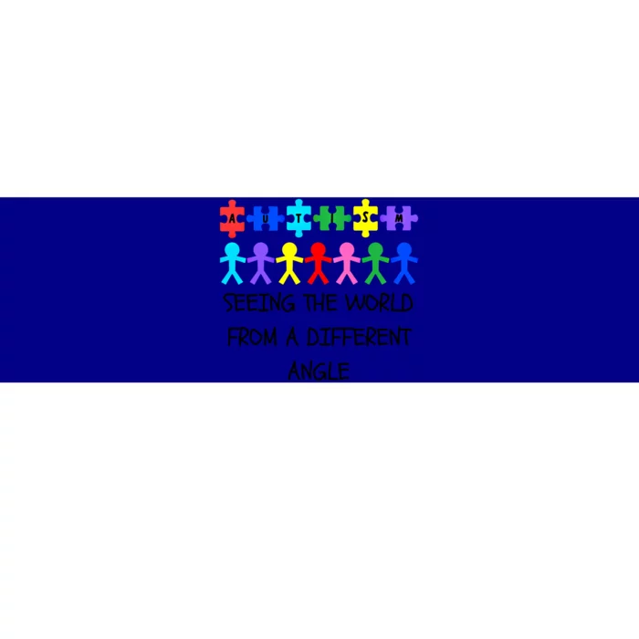 Autism Seeing The World From A Different Angle Awareness2024 Gift Bumper Sticker