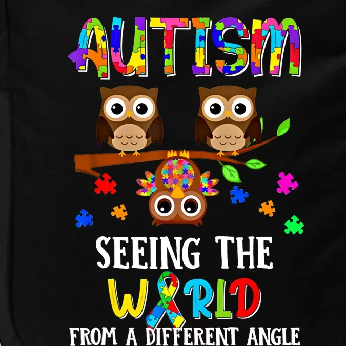 Autism Seeing The World From A Different Angle Gift Impact Tech Backpack