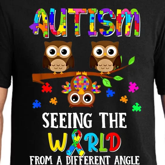 Autism Seeing The World From A Different Angle Gift Pajama Set