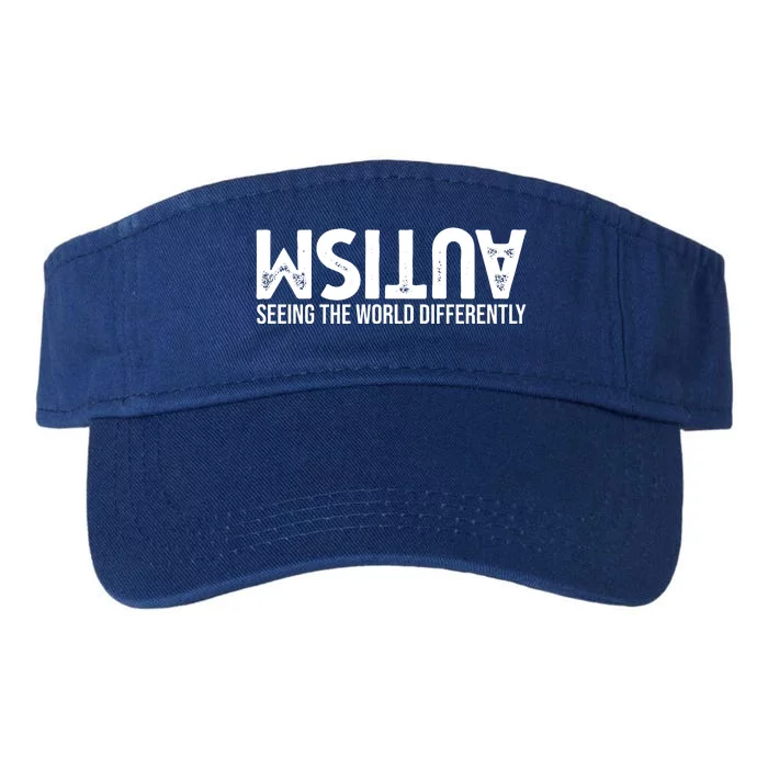 Autism Seeing The World Differently Quote Valucap Bio-Washed Visor