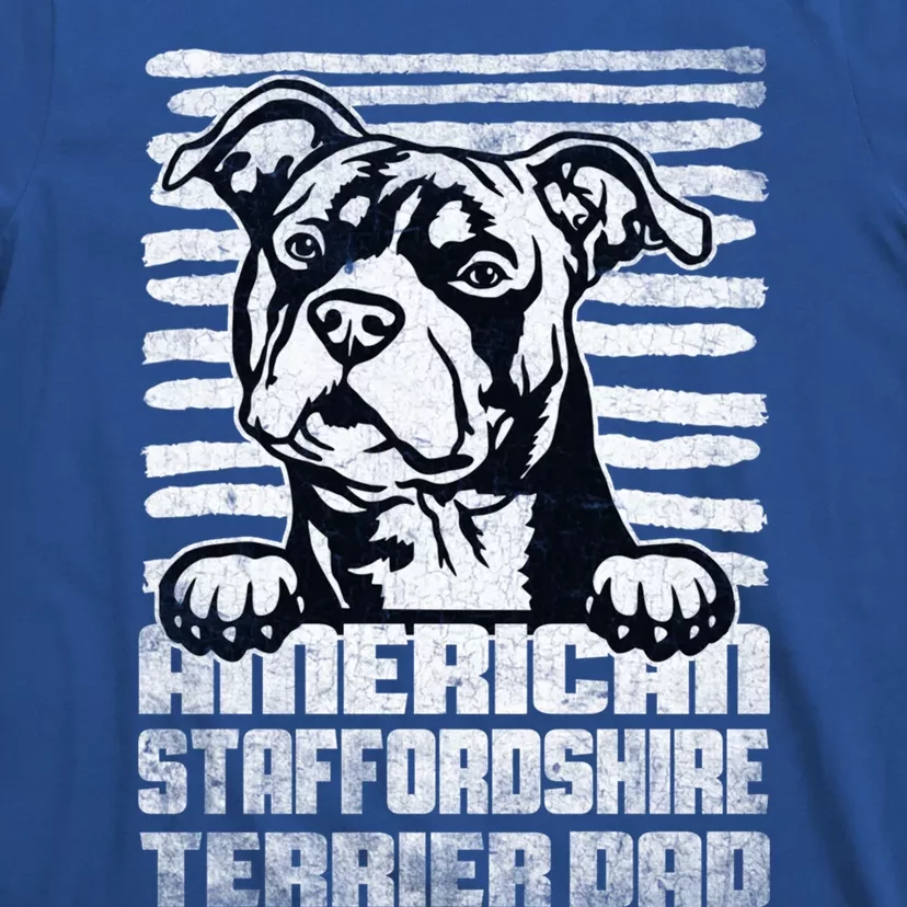 American Staffordshire Terrier Dad Cute Gift T-Shirt