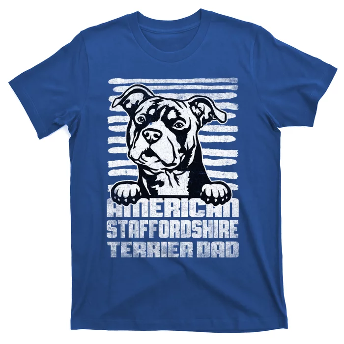 American Staffordshire Terrier Dad Cute Gift T-Shirt