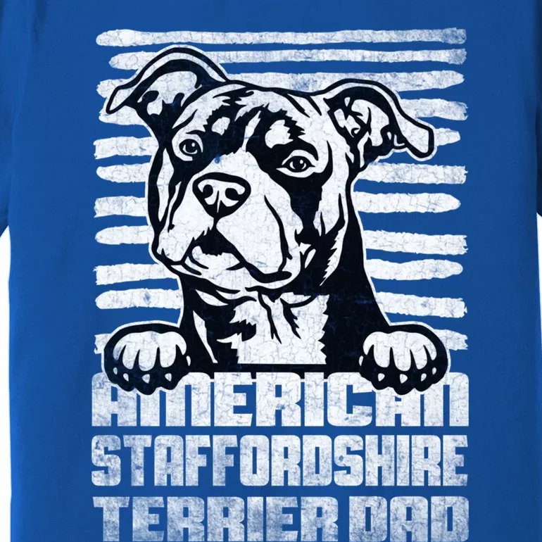 American Staffordshire Terrier Dad Cute Gift Premium T-Shirt