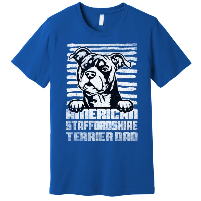 American Staffordshire Terrier Dad Cute Gift Premium T-Shirt