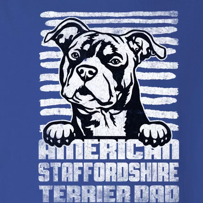 American Staffordshire Terrier Dad Cute Gift Toddler Long Sleeve Shirt