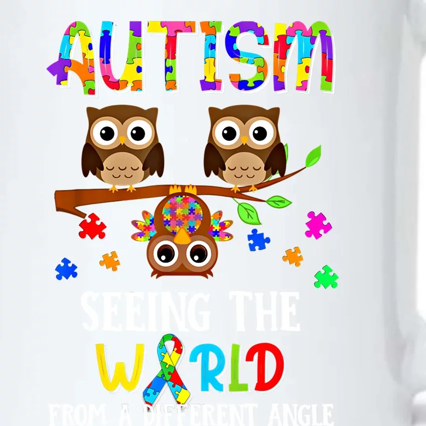 Autism Seeing The World From A Different Angle Gift Black Color Changing Mug