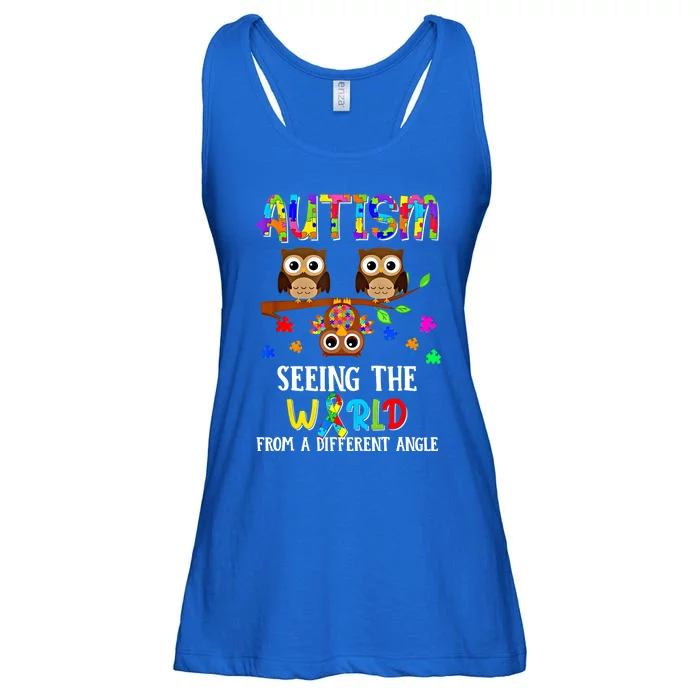 Autism Seeing The World From A Different Angle Gift Ladies Essential Flowy Tank