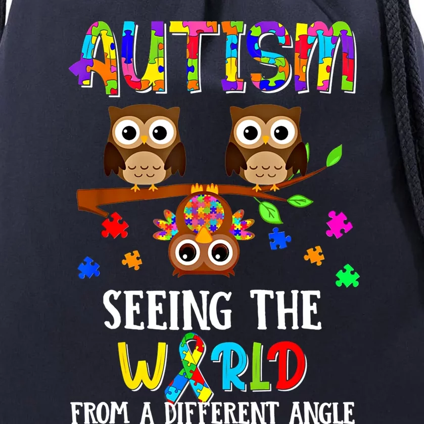 Autism Seeing The World From A Different Angle Gift Drawstring Bag