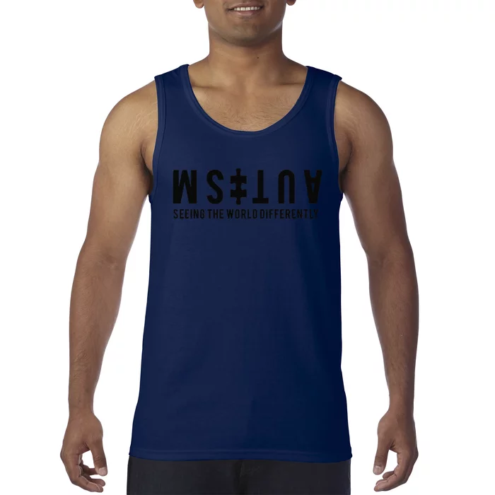 Autism Seeing The World Differently Premium Tank Top