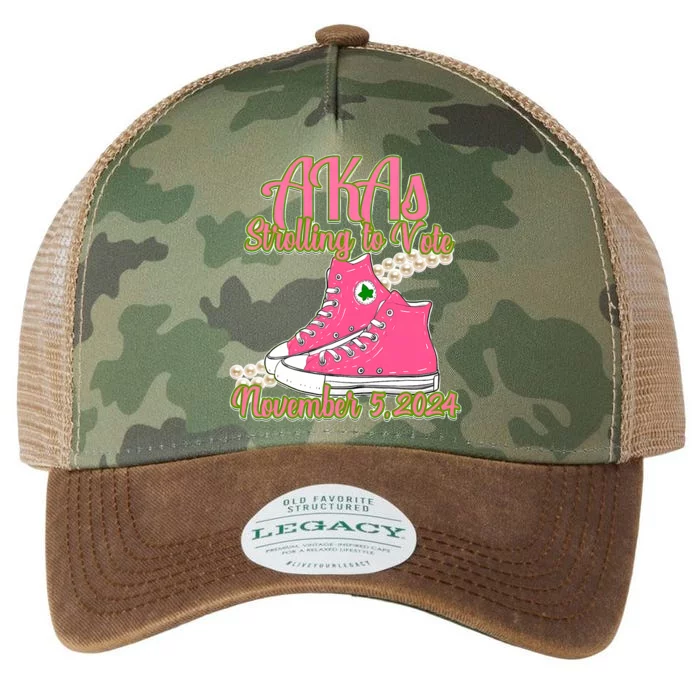 Akas Strolling To Vote November 5 2024 Chucks And Pearls Legacy Tie Dye Trucker Hat