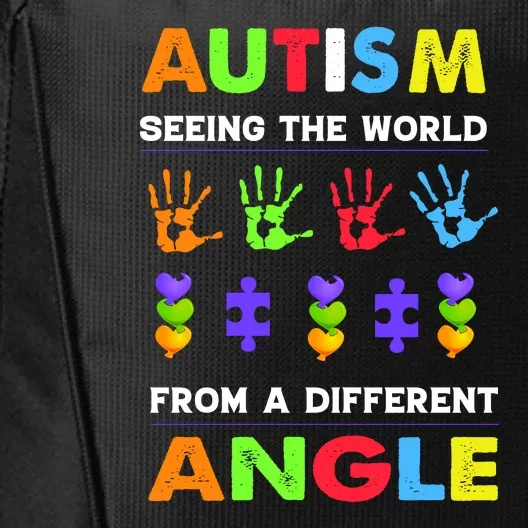 Autism Seeing The World From A Different Angle City Backpack