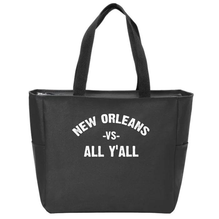 All Sport Trends New Orleans Vs All Yall Zip Tote Bag