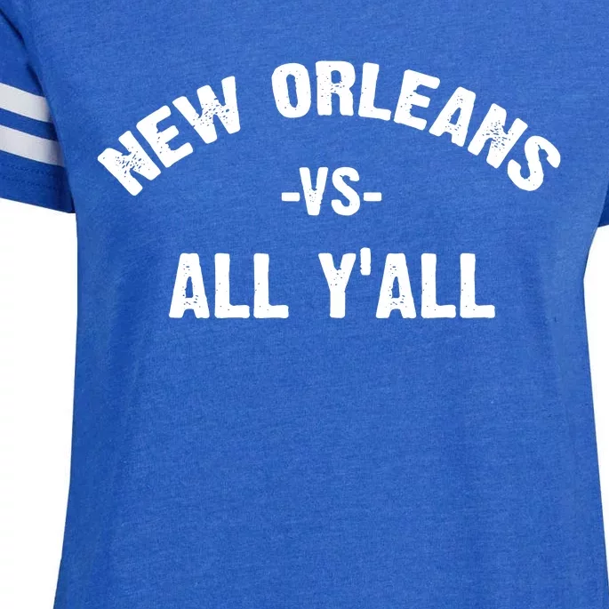 All Sport Trends New Orleans Vs All Yall Enza Ladies Jersey Football T-Shirt