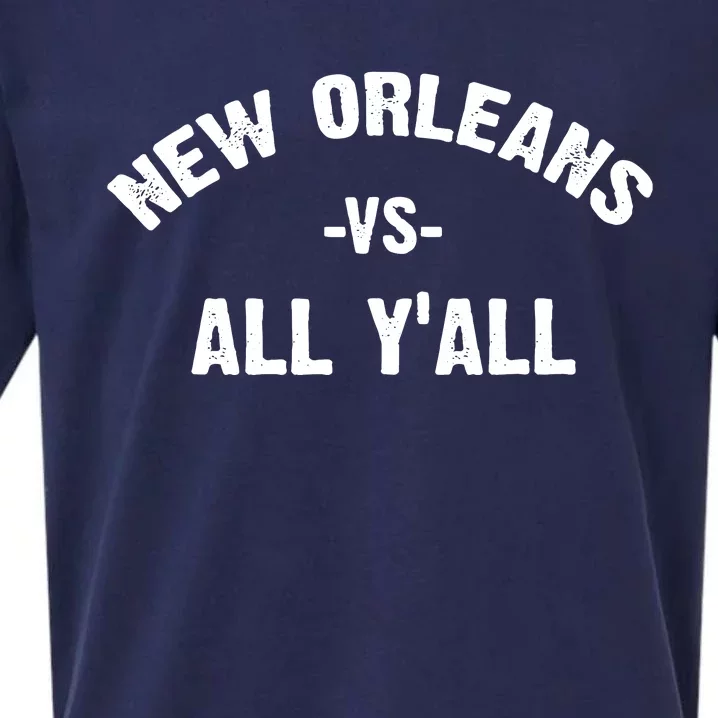 All Sport Trends New Orleans Vs All Yall Sueded Cloud Jersey T-Shirt