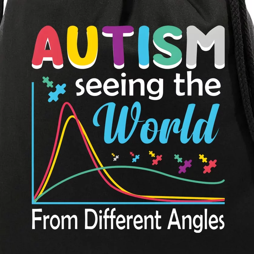 Autism Seeing The World From Different Angle Drawstring Bag