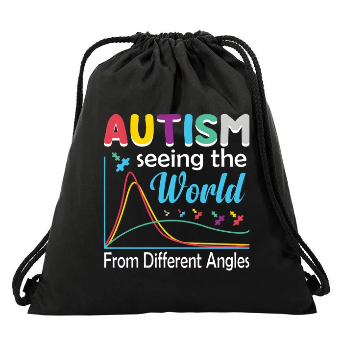 Autism Seeing The World From Different Angle Drawstring Bag