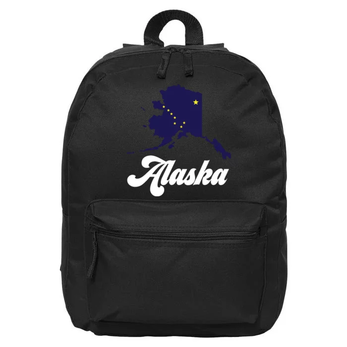 Alaska State The Last Frontier Alaska Home 16 in Basic Backpack