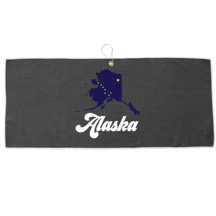 Alaska State The Last Frontier Alaska Home Large Microfiber Waffle Golf Towel