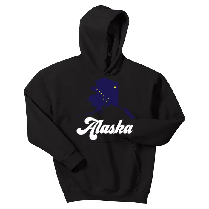 Alaska State The Last Frontier Alaska Home Kids Hoodie