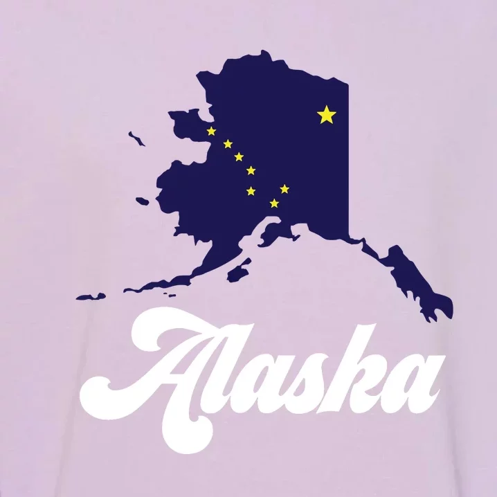 Alaska State The Last Frontier Alaska Home Garment-Dyed Sweatshirt