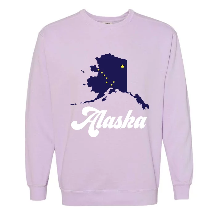 Alaska State The Last Frontier Alaska Home Garment-Dyed Sweatshirt