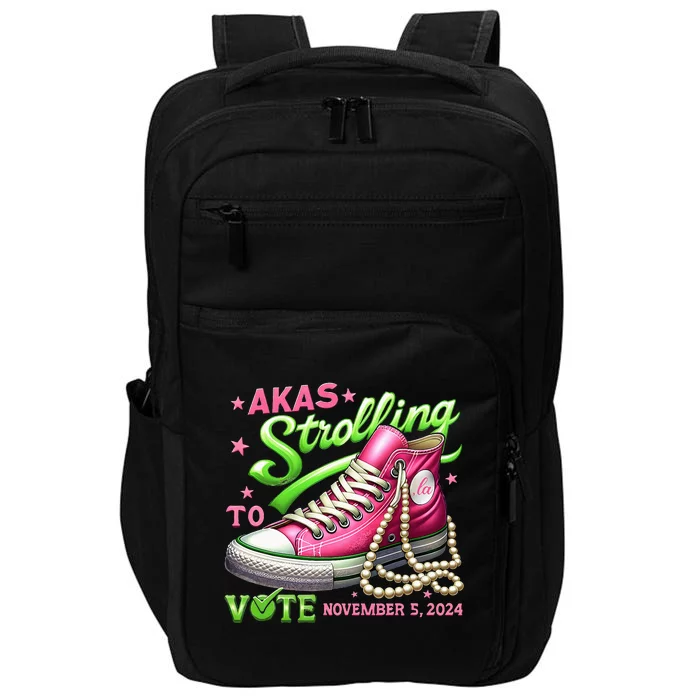 Akas Strolling To Vote November 5 2024 Kamala Harris Design Impact Tech Backpack