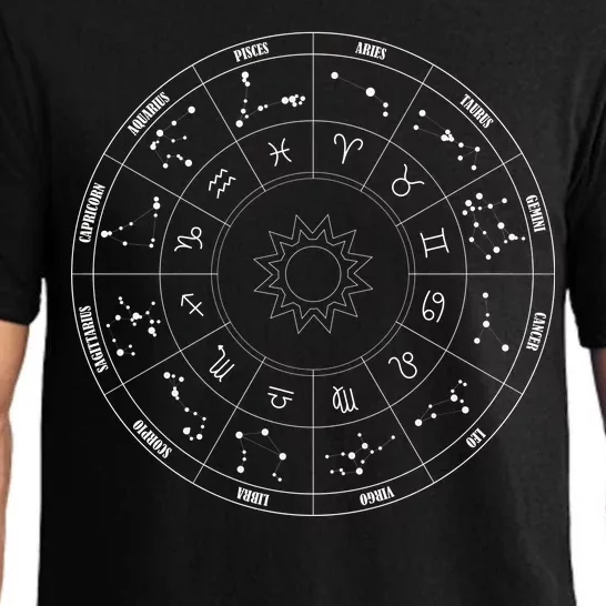 Astrology - Zodiac circle with astrology sings Pajama Set