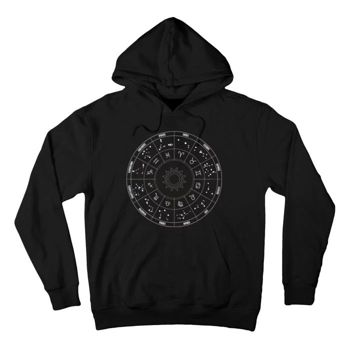 Astrology - Zodiac circle with astrology sings Tall Hoodie