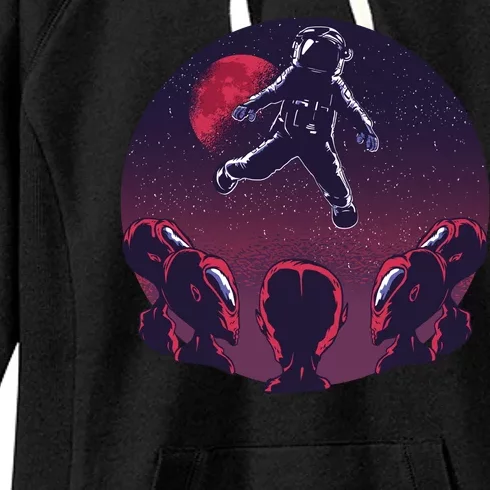 Astronaut Alien Women's Fleece Hoodie