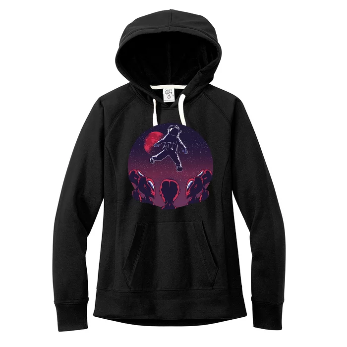 Astronaut Alien Women's Fleece Hoodie