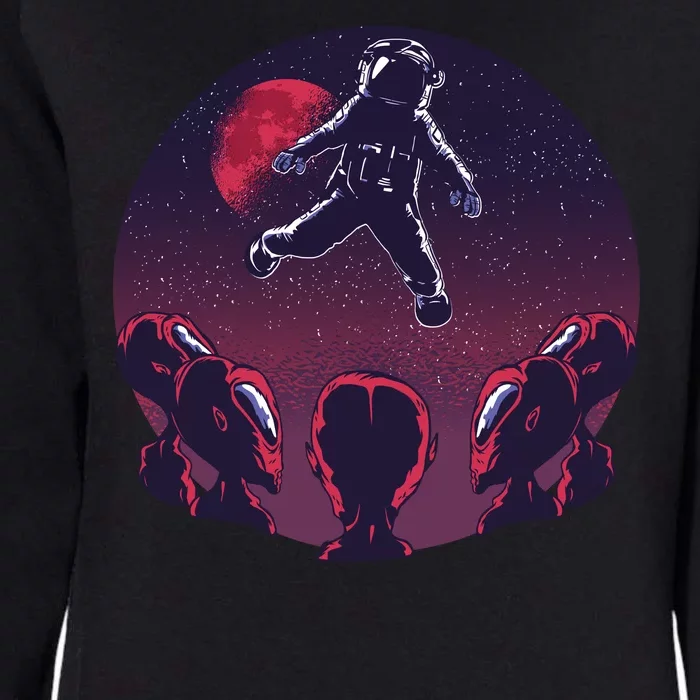 Astronaut Alien Womens California Wash Sweatshirt