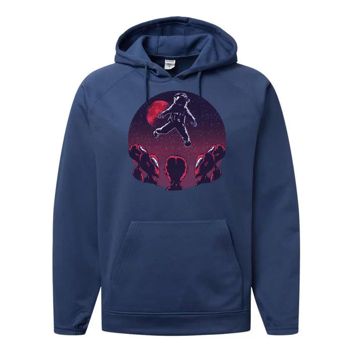 Astronaut Alien Performance Fleece Hoodie