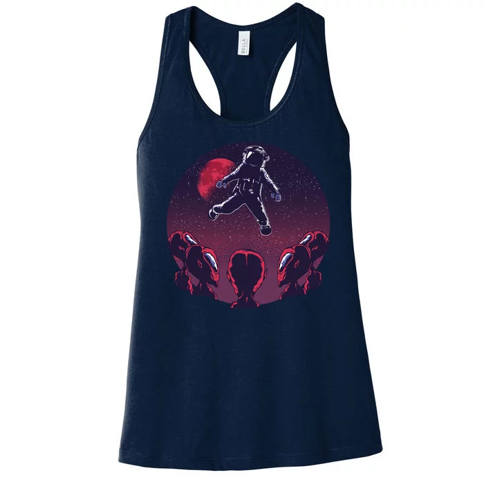 Astronaut Alien Women's Racerback Tank