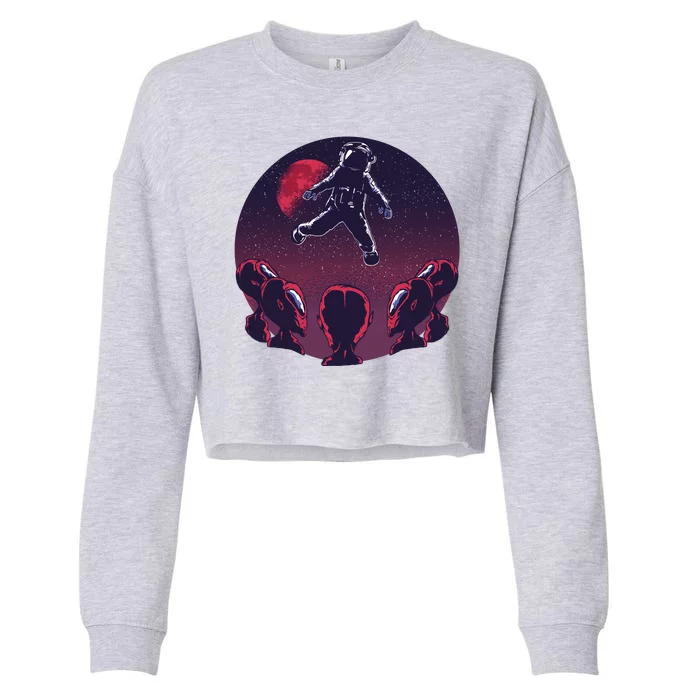 Astronaut Alien Cropped Pullover Crew