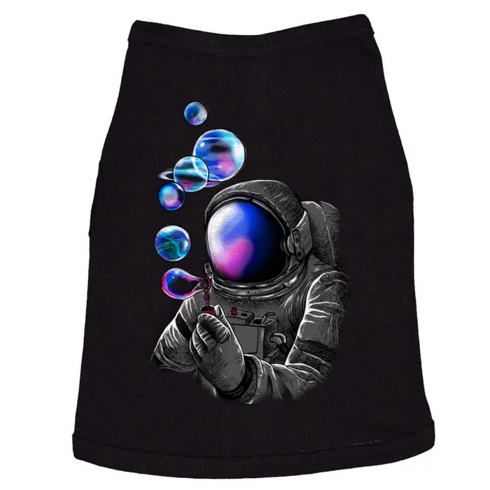 Astronaut Blowing Space Bubbles Doggie Tank