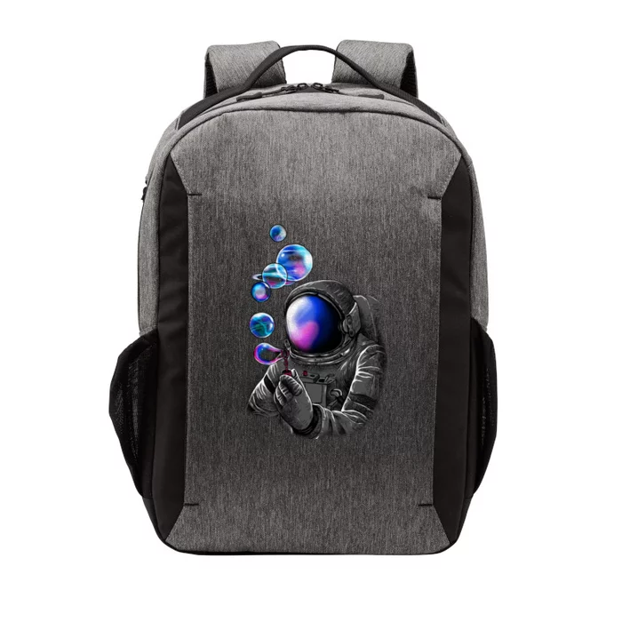 Astronaut Blowing Space Bubbles Vector Backpack